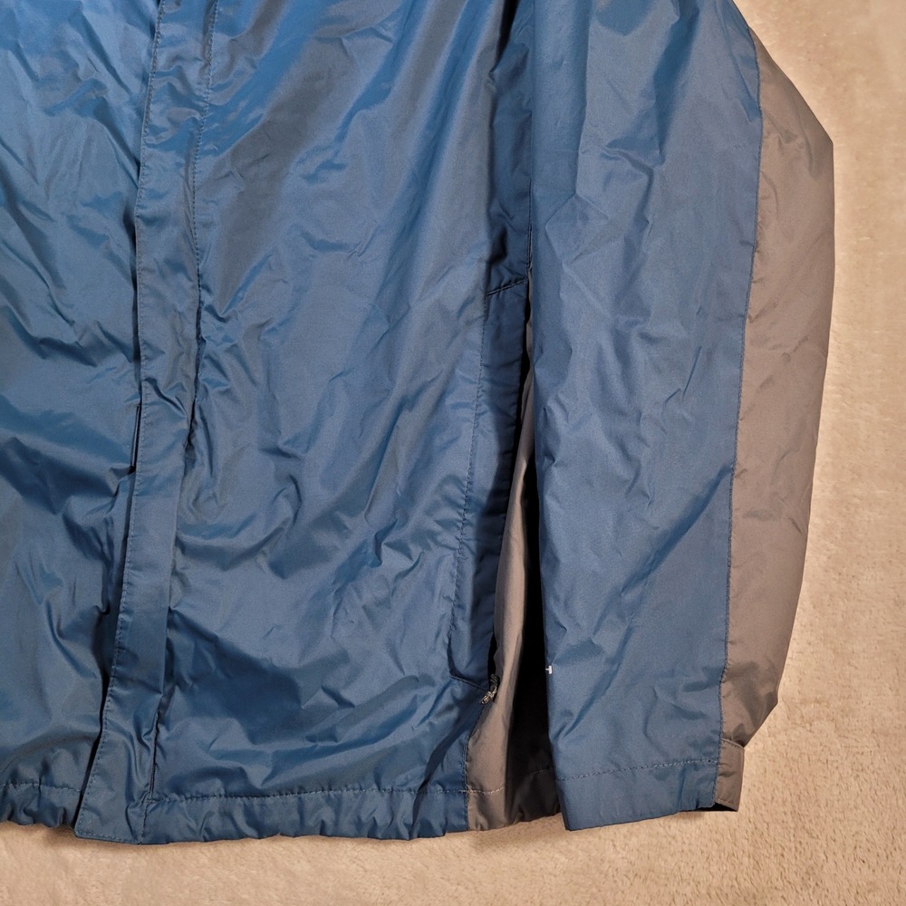 Columbia Jacket Mens L Blue Omni-Tech Rain Windbreaker Hooded Shell Coat - Picture 6 of 16
